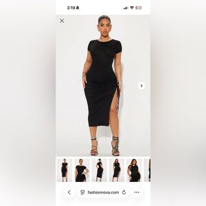 Fashion Nova Black Bodycon Dress